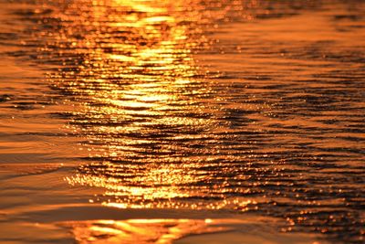 Scenic view of sunset over sea