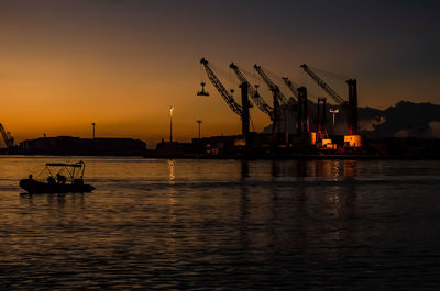 Sunset from papeete in tahiti