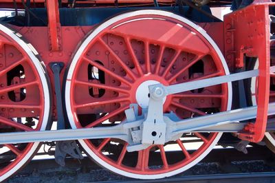 Close-up of train