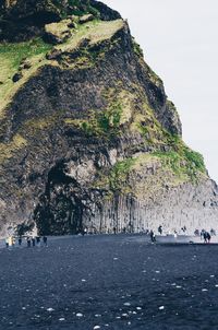 Scenic view of sea and rocks