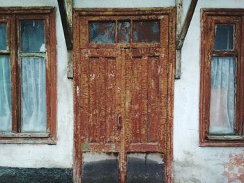 Full frame shot of closed door