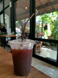 Close-up of drink on table