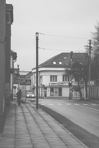 City street against sky