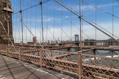 View of suspension bridge