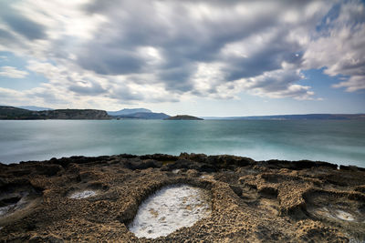 Scenic view of sea against sky