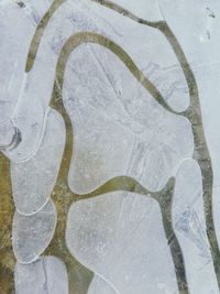 Full frame shot of snow covered water