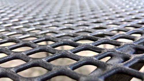 Full frame shot of metal fence