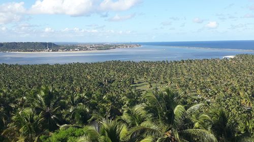 Scenic view of sea against sky