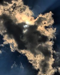 Low angle view of clouds in sky