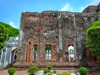 Low angle view of old building