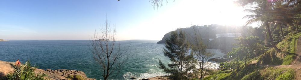 Panoramic view of sea against sky