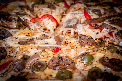 Close-up of pizza