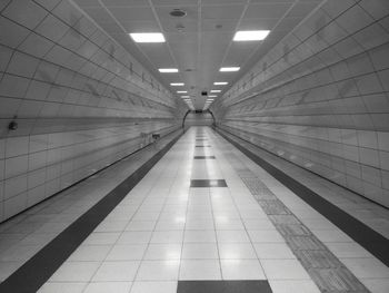 Illuminated underground walkway