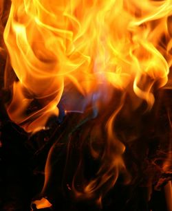 Close-up of fire