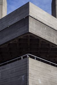 Low angle view of modern building against sky