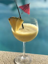 Close-up of drink on table