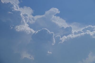 Low angle view of clouds in sky