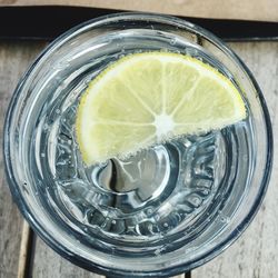 Close-up of glass of juice