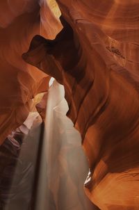 Low angle view of rock formation