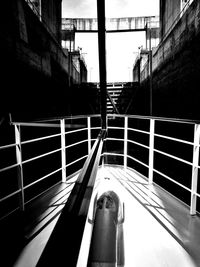 View of window in city