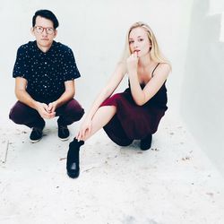 Portrait of smiling young woman