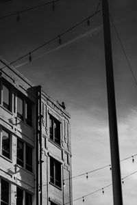 Low angle view of buildings against sky