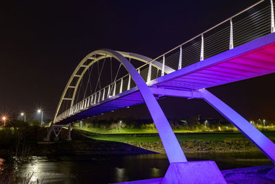 Low angle view of bridge over river