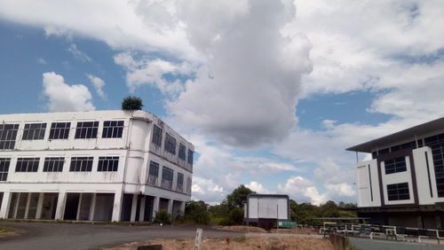 Low angle view of buildings against sky