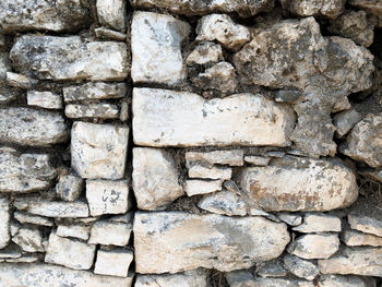 Full frame shot of stone wall