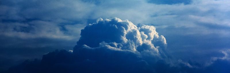 Low angle view of cloudy sky