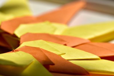 Full frame shot of yellow paper