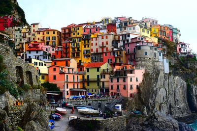 Buildings in city-cinque terre 