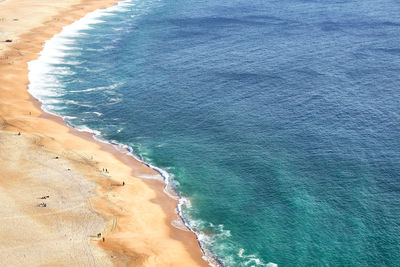 High angle view of beach