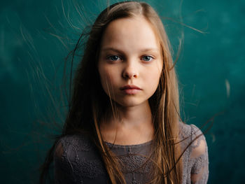 Portrait of teenage girl