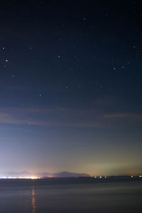 Scenic view of sky at night