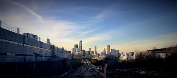 Modern cityscape against sky