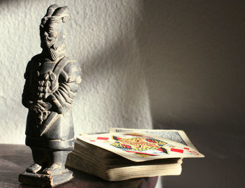 Close-up of figurine