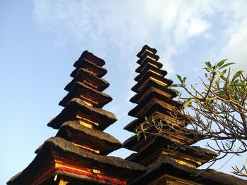 Low angle view of building against sky