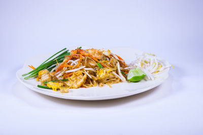 Close-up of food served in plate