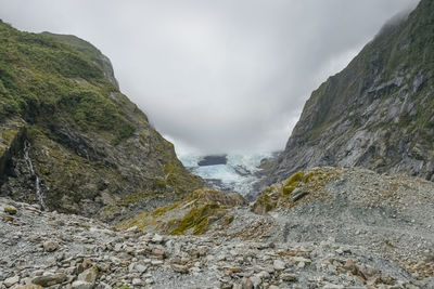 Scenery around the franz josef glacier on the west coast at the south island of new zealand