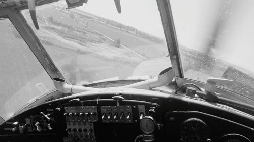 Close-up of car window