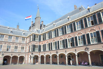 Low angle view of historical building against sky