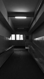 Empty corridor of building