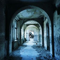 Corridor of old building