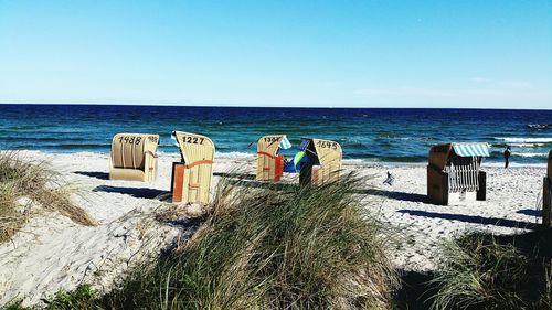 Scenic view of sunny beach