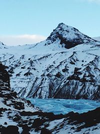 Snow covered mountains