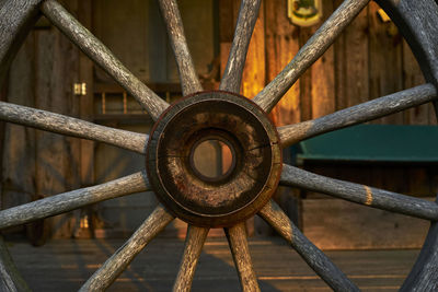 Close-up of wheel