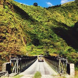 Road passing through mountains