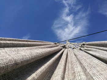 Close-up low angle view of blue sky