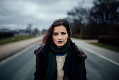 Portrait of young woman